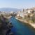 Neretva river in the center of Mostar
